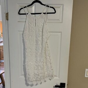 Astr the label Elegant White Lace Dress perfect bridal shower or baby shower